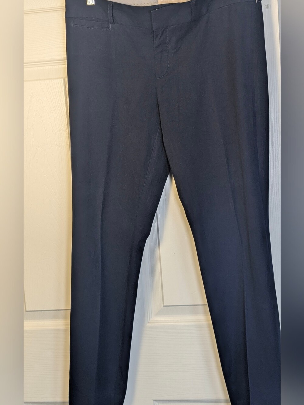 Banana Republic Sloan Fit Pants Size 8 Navy Blue Stretch Slim Ankle
